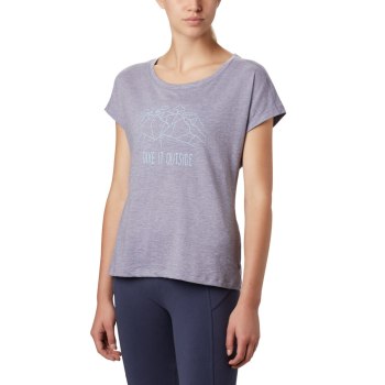Columbia Ženske Majice - High Dune Short Sleeve Ljubičaste | UPNX-76053